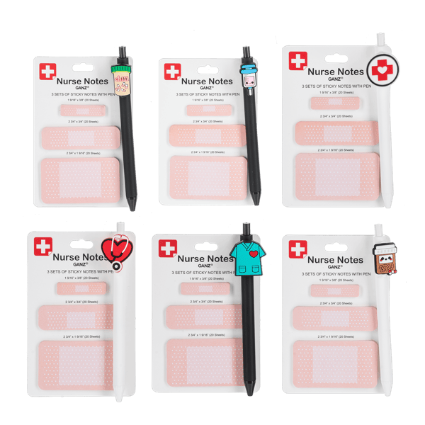 Nurse Sticky Notes & Pen Ganz Sticky Notes