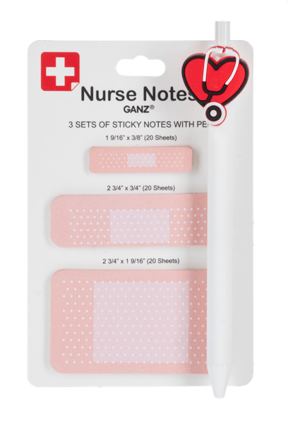 Nurse Sticky Notes & Pen Ganz Sticky Notes