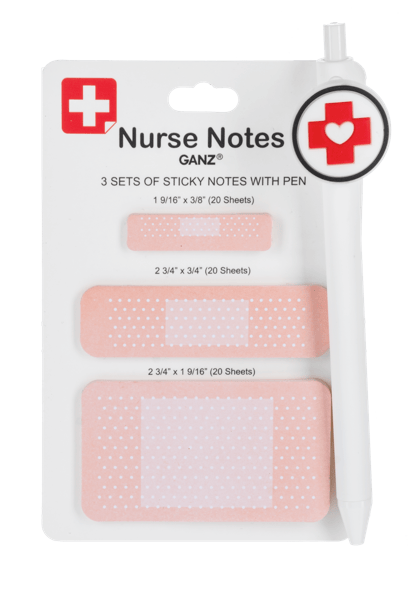 Nurse Sticky Notes & Pen Ganz Sticky Notes