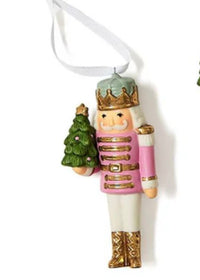 Thumbnail for Nutcracker Ornaments Ceramic Two's Company Christmas Ornament Green