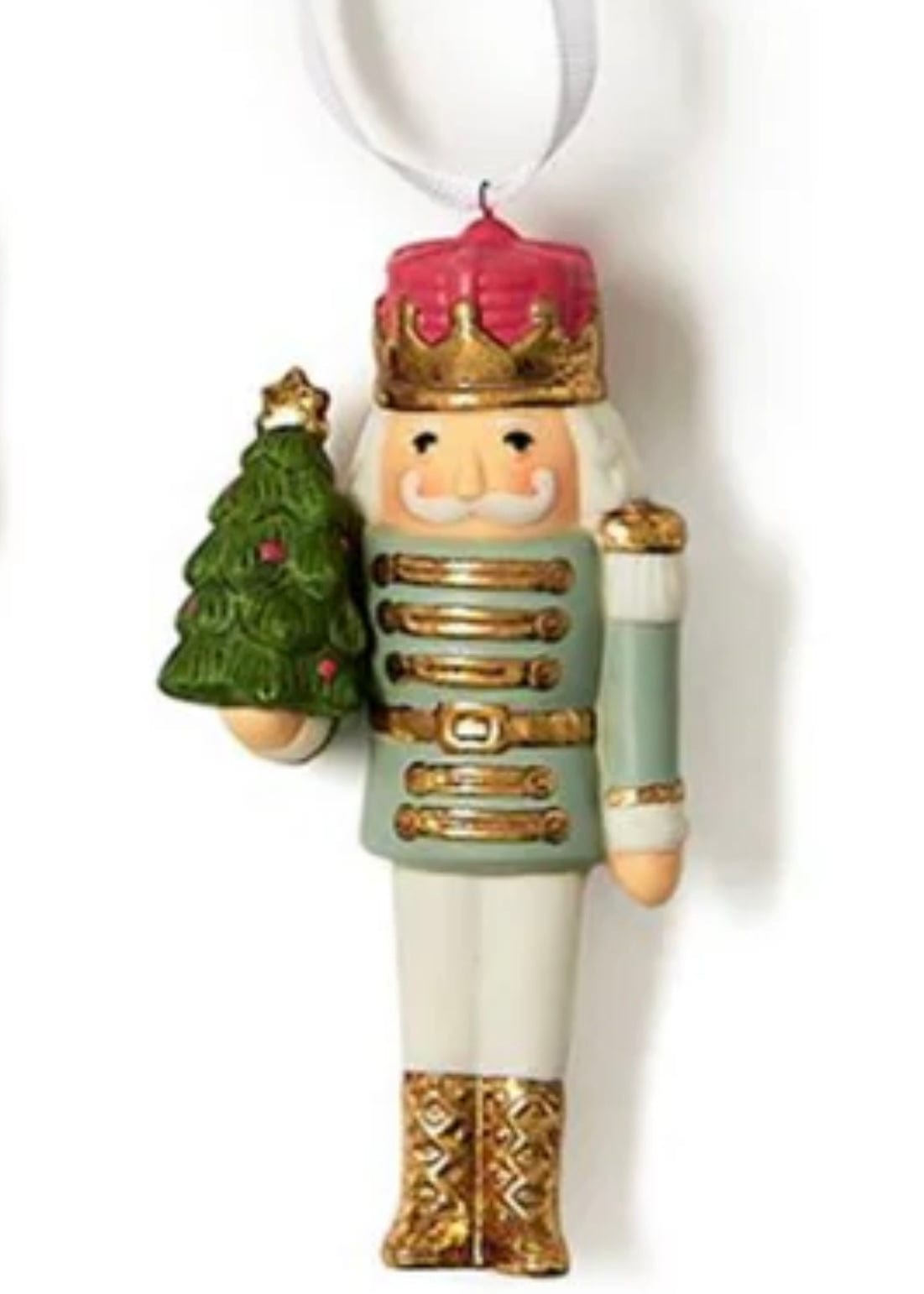 Nutcracker Ornaments Ceramic Two's Company Christmas Ornament Red