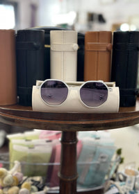 Thumbnail for Octagonal Shaped Sunglasses Two’s Company White