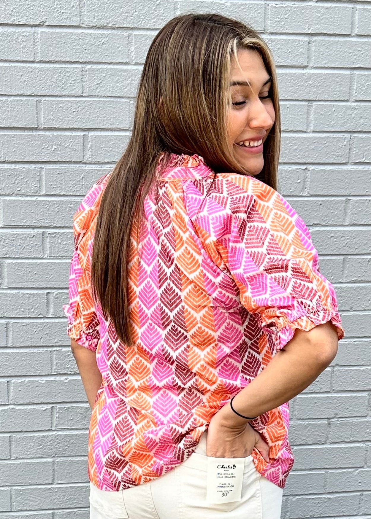 Ombré Pattern Top by Ivy Jane Ivy Jane Casual Top