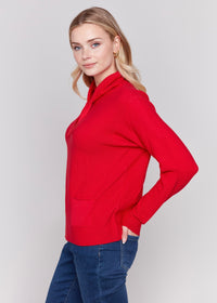 Thumbnail for Ottoman Stitch Mock Neck Sweater Charlie B sweater