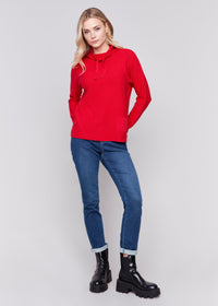 Thumbnail for Ottoman Stitch Mock Neck Sweater Charlie B sweater