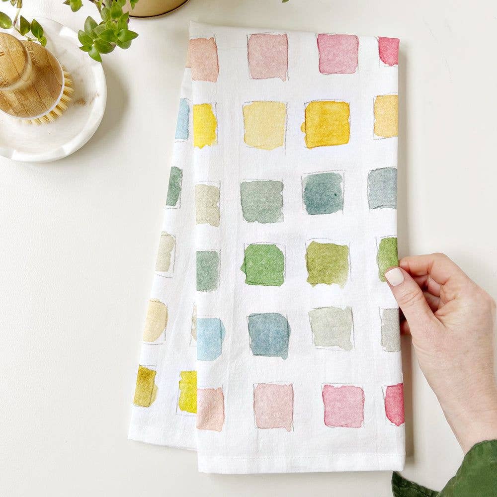 Paintswatch tea towel emily lex studio