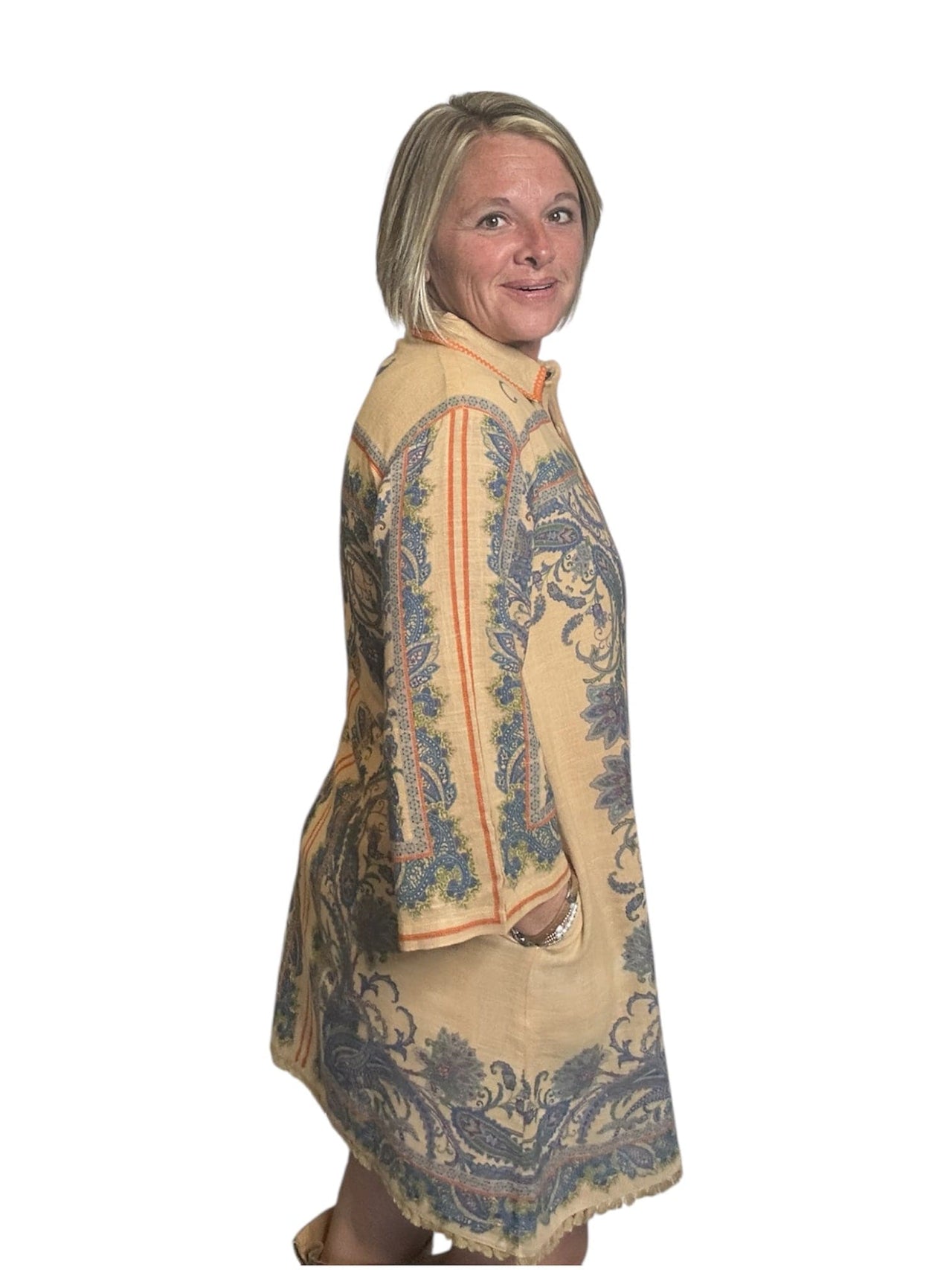 Paisley Border Shirtdress by Ivy Jane Ivy Jane Dress