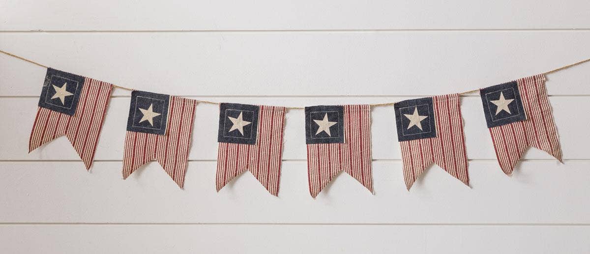 Patch American Flag Banner (Pk/08) Audrey's Home & Gift