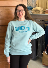 Thumbnail for Patrick County Sweatshirt Sky Blue Mattie B's Gifts & Apparel Sweatshirt