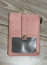Thumbnail for Penny Mini Travel Wallet Joy Susan Hobo Crepe Pink