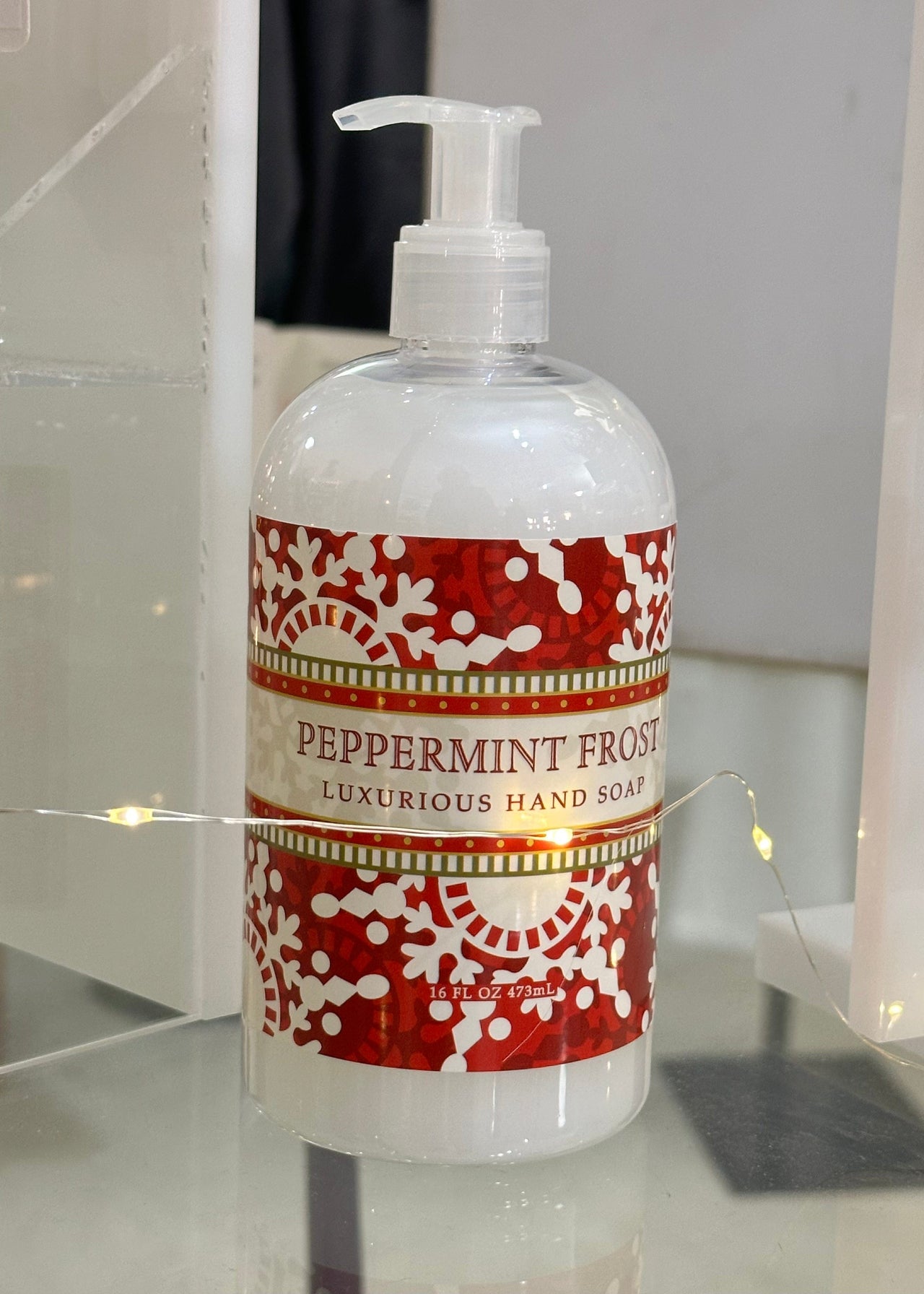 Peppermint Frost Scent in Soap, Lotion & Candle Greenwich Trading Company Bath & Body 16 oz Liquid Hand Soap