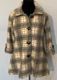 Thumbnail for Perfect Plaid Coat Boho Chic Outerwear