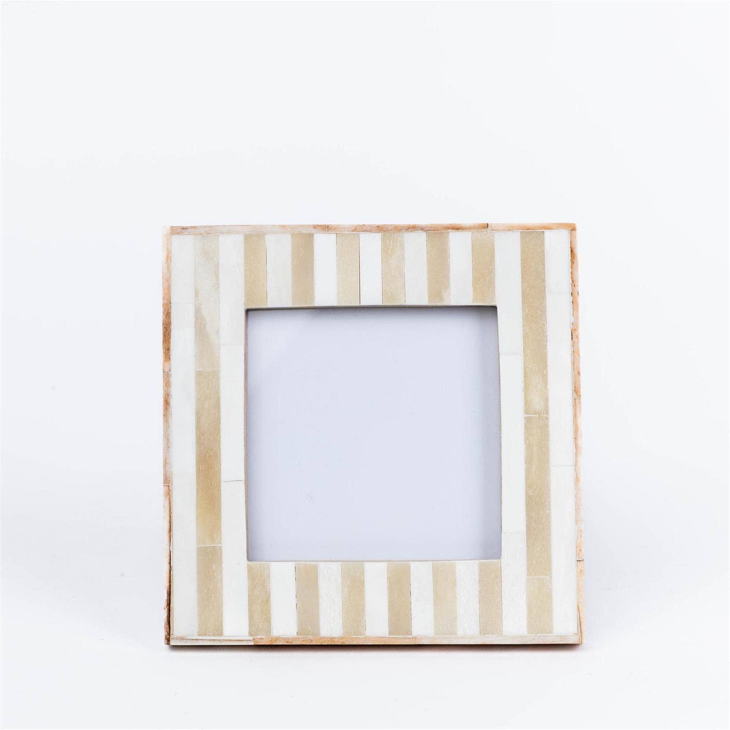 Photo Frame - Bone Inlay Natural Stripe (Pk/04) Audrey's Home & Gift