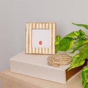 Photo Frame - Bone Inlay Natural Stripe (Pk/04) Audrey's Home & Gift
