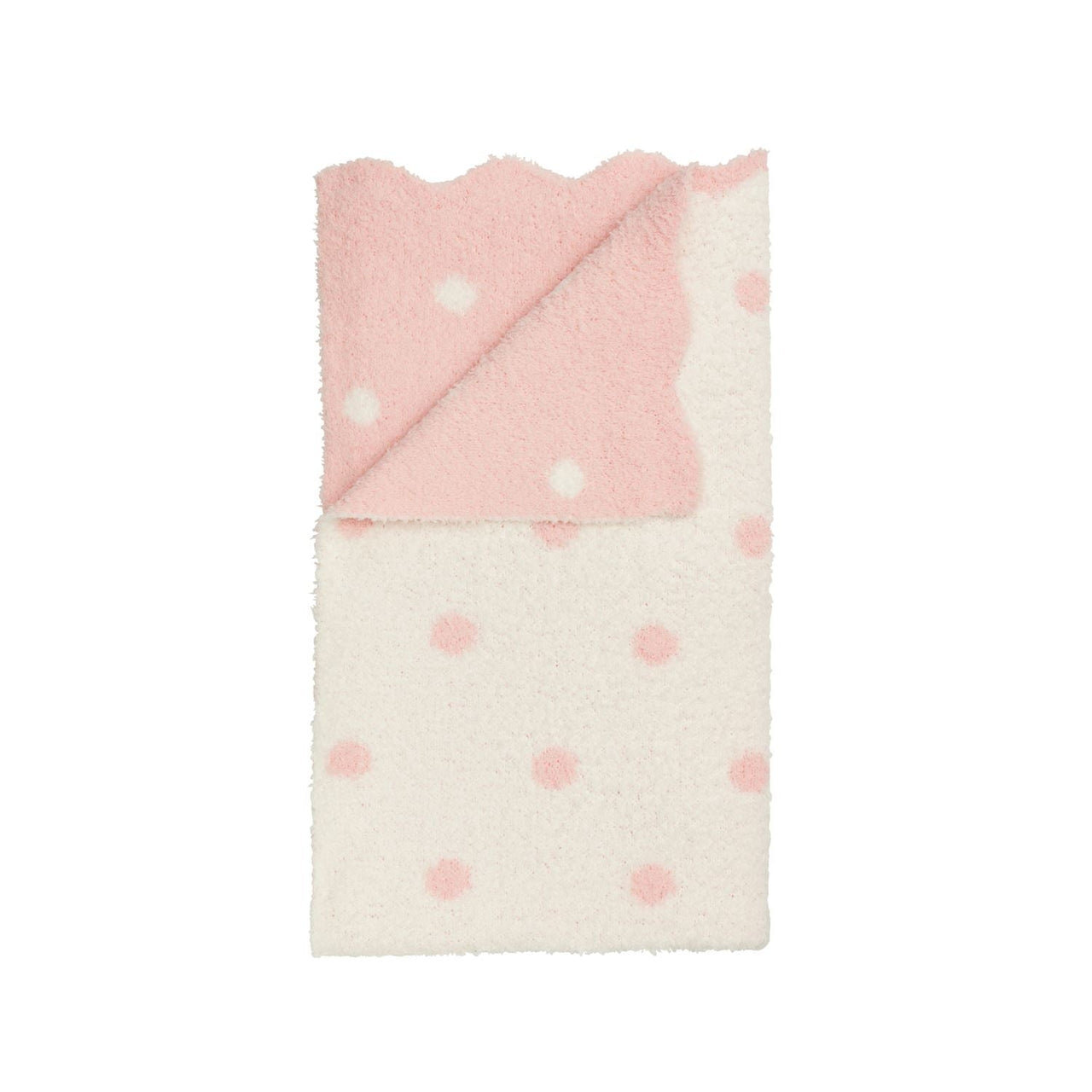Pink Dot Chenille Blanket Mud Pie Baby & Toddler