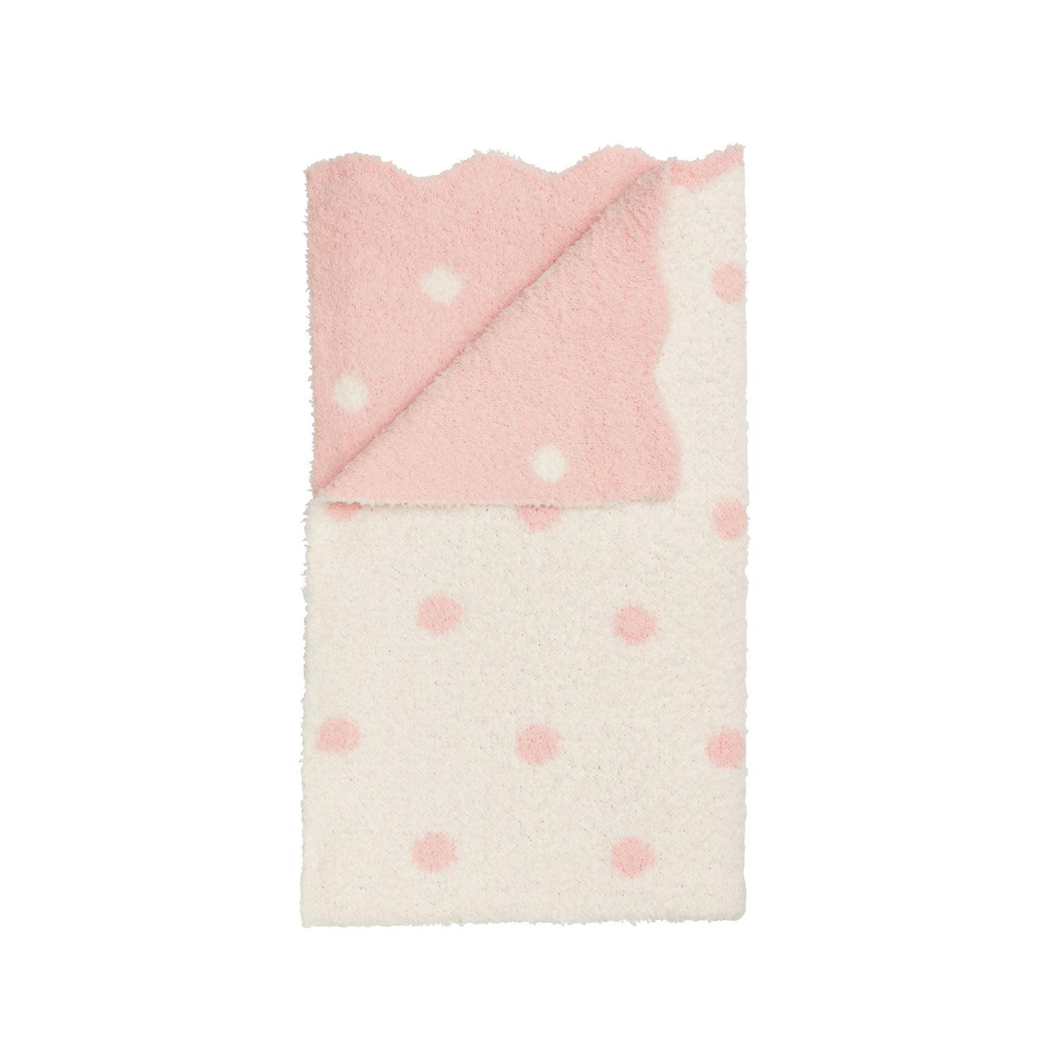 Pink Dot Chenille Blanket Mud Pie Baby & Toddler