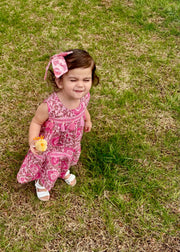 Pink Floral Pink Tier Dress by Mud Pie 2T-5T Mud Pie CHILDREN