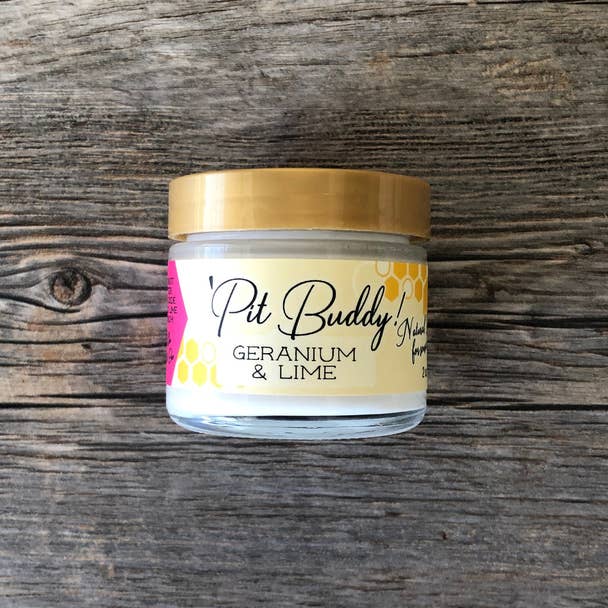 Pit Buddy Sensitive Skin Deodorant Cream: Geranium & Lime Bubble & Bee Organic