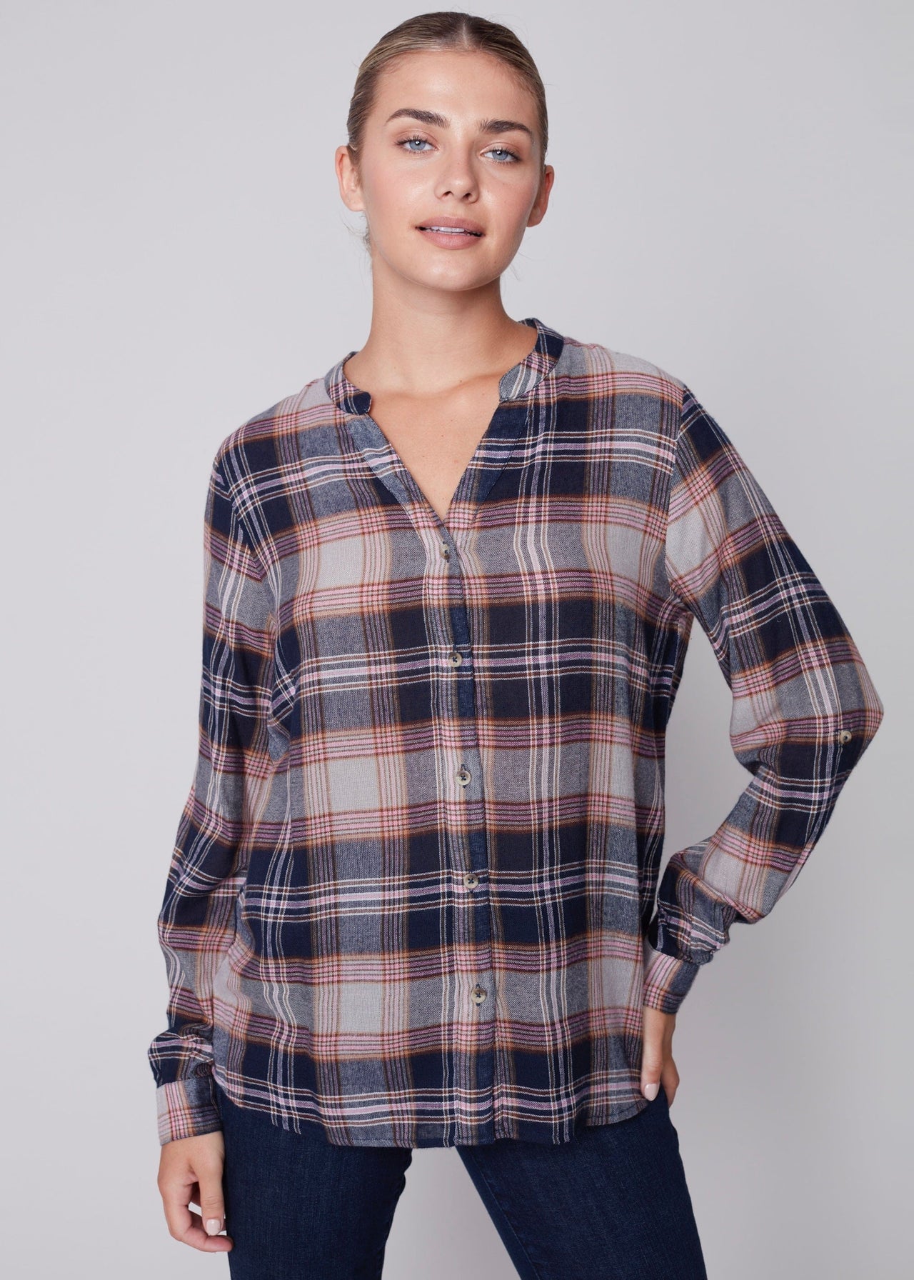 Charlie Button Up Top - Women's Collection