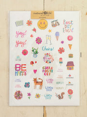 Planner Sticker Set, 3-Page Variety Natural Life Planner