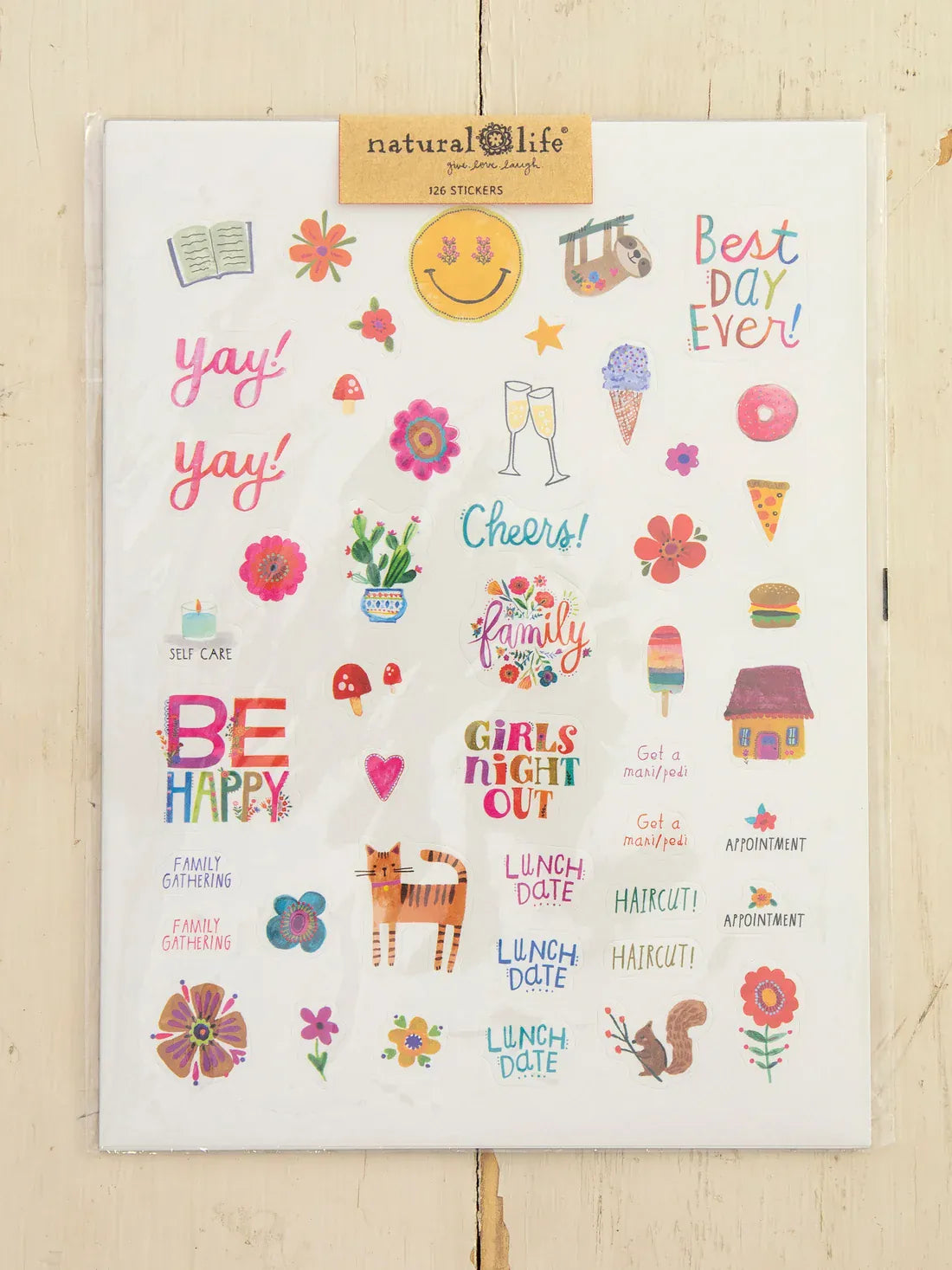 Planner Sticker Set, 3-Page Variety Natural Life Planner