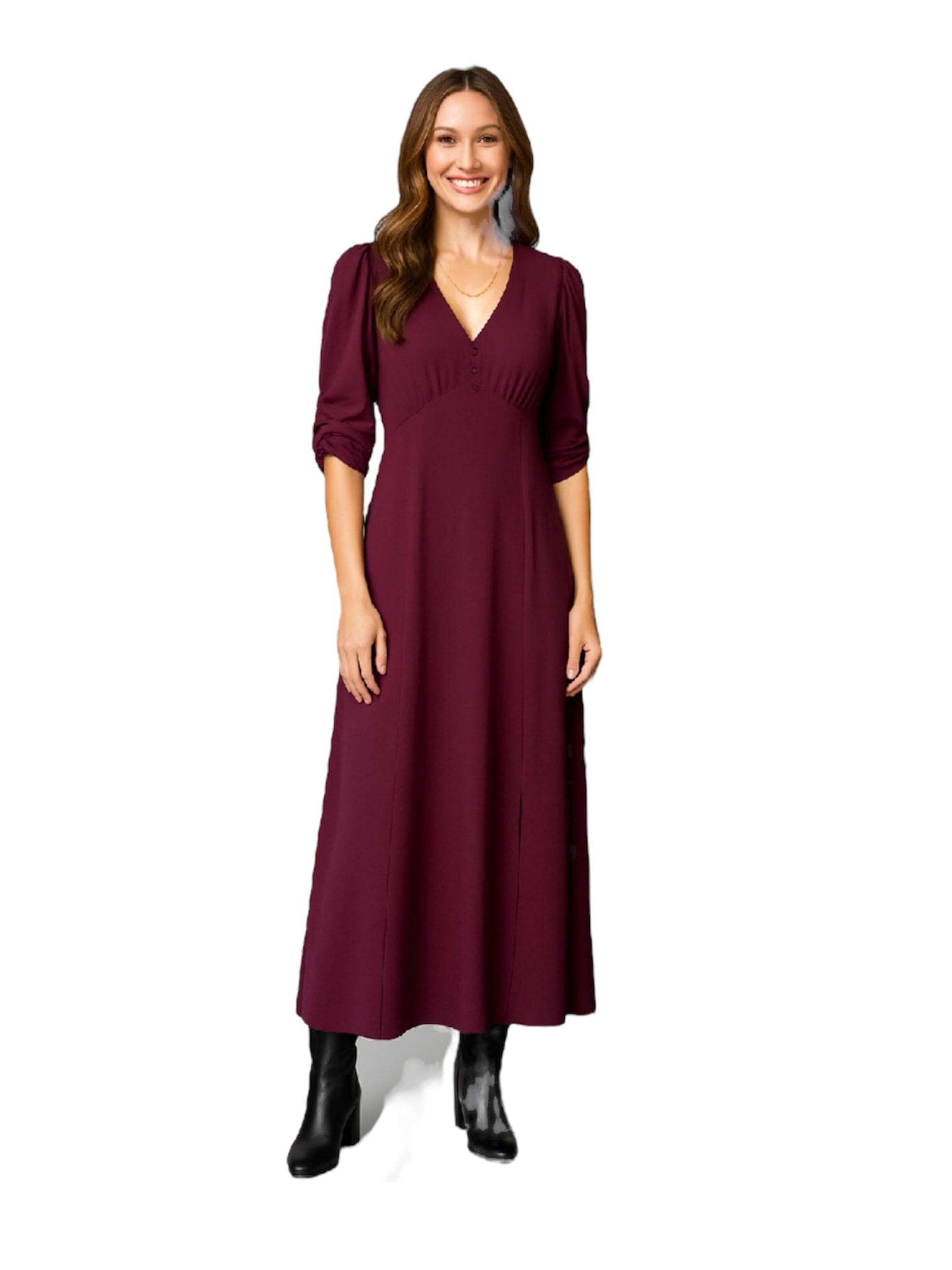 Plum Dress Sugared & Otherwise Pine Apparel Dress Small