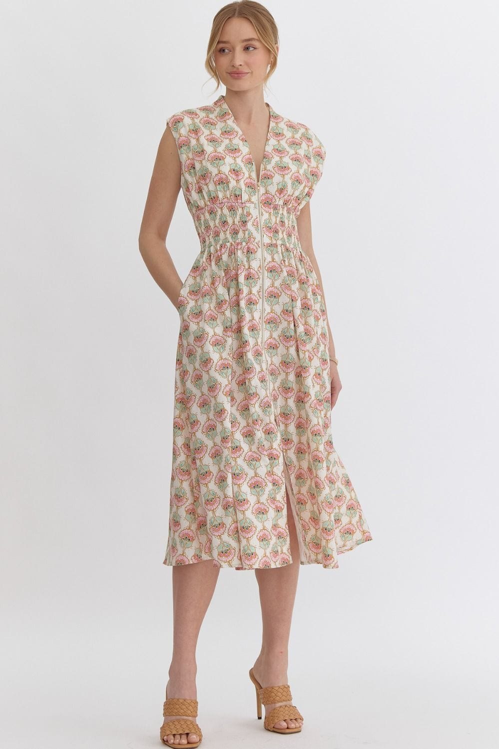 Poppy Cream Dress S-2XL Entro Dress