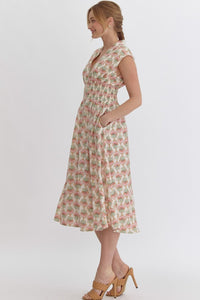 Thumbnail for Poppy Cream Dress S-2XL Entro Dress