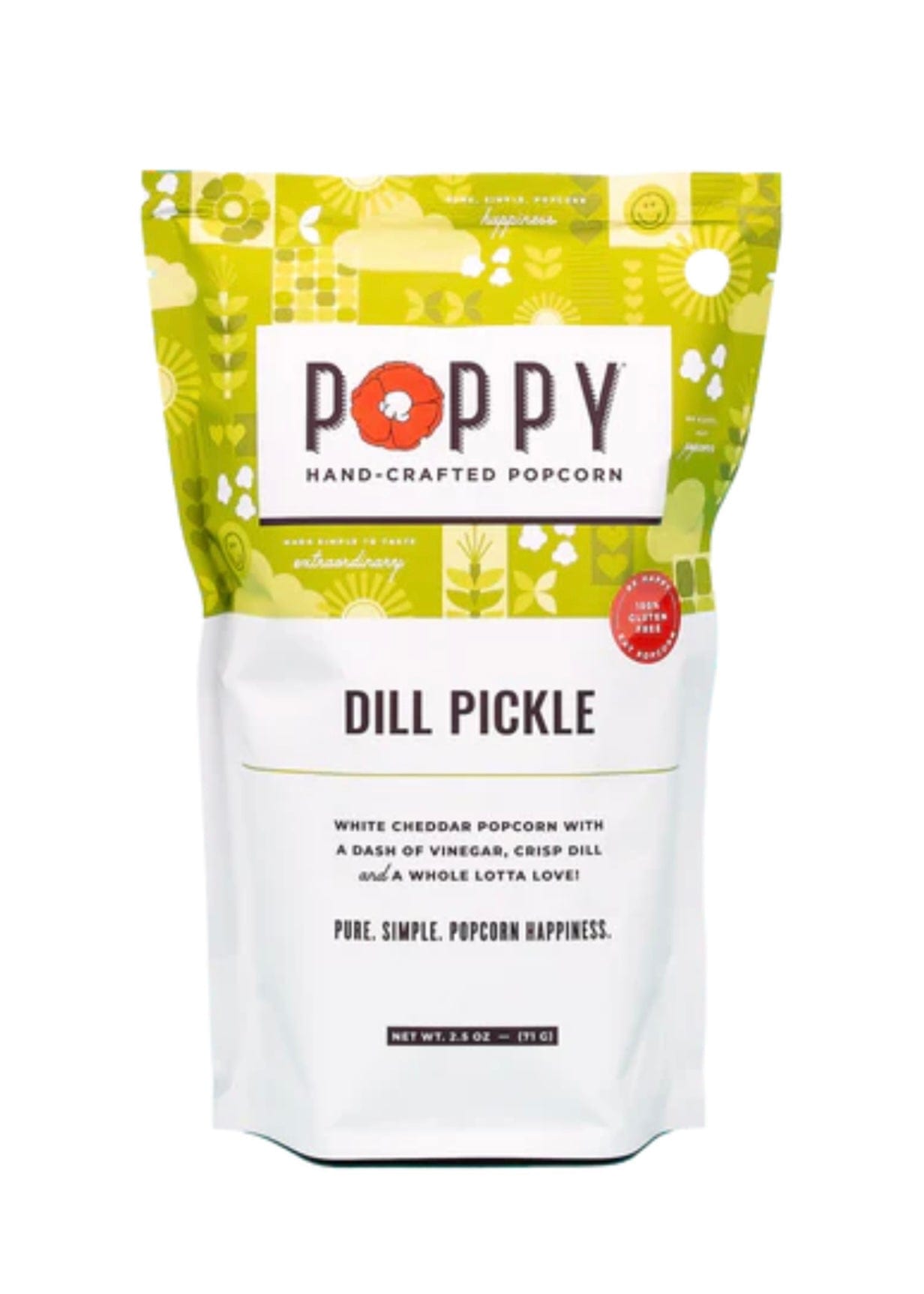 Poppy Hand-Popped Popcorn Poppy Popcorn Dill Pickle / Market Bag