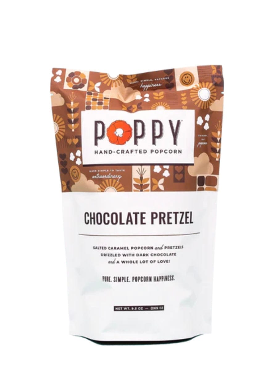 Poppy Hand-Popped Popcorn Poppy Popcorn Dark Chocolate Pretzel / Market Bag