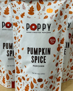 Poppy Hand-Popped Popcorn Poppy Popcorn Pumpkin Spice / Market Bag