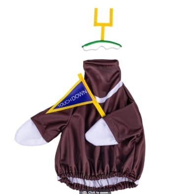 Porch Goose Football Outfit, Brown, One Size Evergreen Novelty
