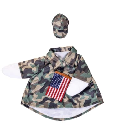 Porch Goose Outfit, Camo Evergreen Novelty
