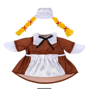 Porch Goose Outfit, Harvest Pilgrim Couple Evergreen Novelty