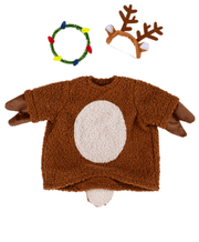 Porch Goose Reindeer Outfit Evergreen Novelty