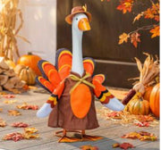 Porch Goose Turkey Trot Outfit, Brown, Orange, Red Evergreen Novelty