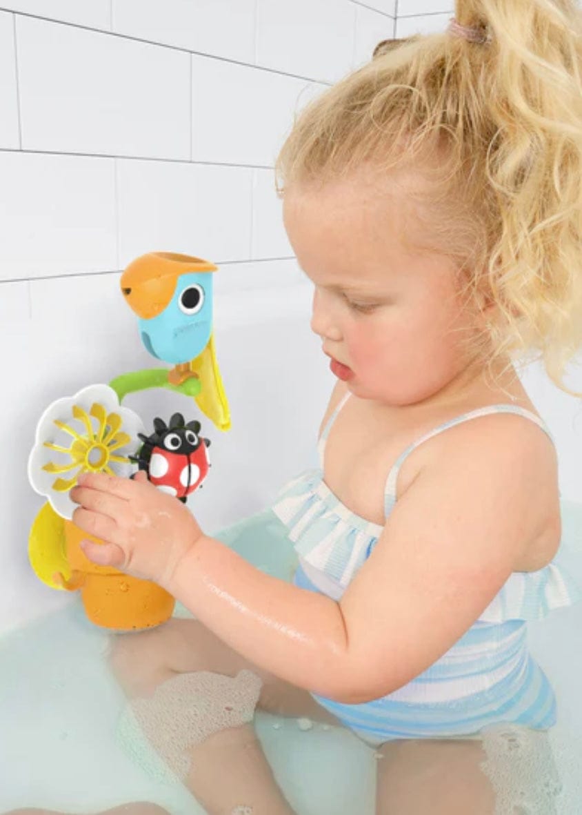 Pour and Spin Tipping Bird Water Toy Yookidoo bath toy