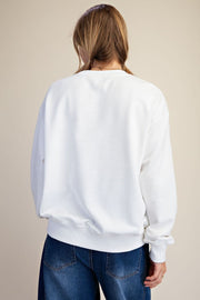 PRAY Long Sleeve Terry Pullover Easel Top