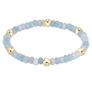 Presence Gemstone 4mm Bracelet, Aquamarine enewton design, LLC