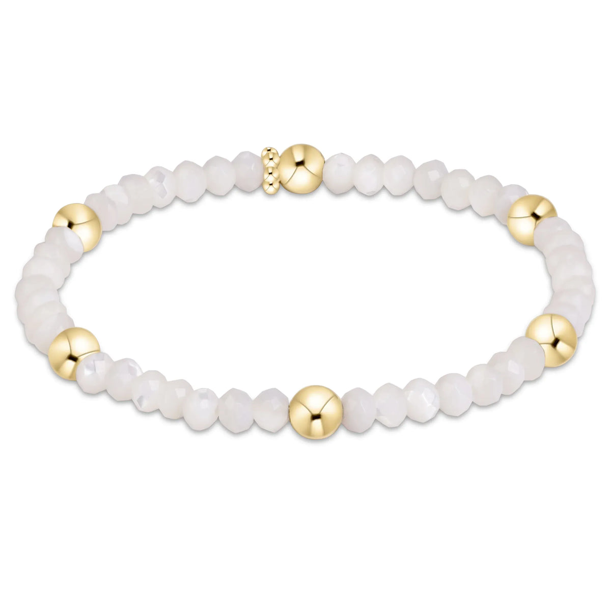 Presence Gemstone 4mm Bracelet, Aquamarine enewton design, LLC