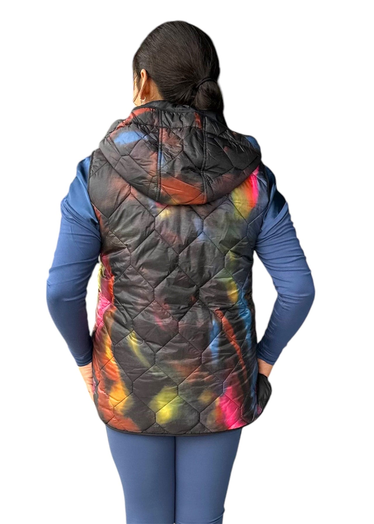 Printed Quilted Vest Charlie B