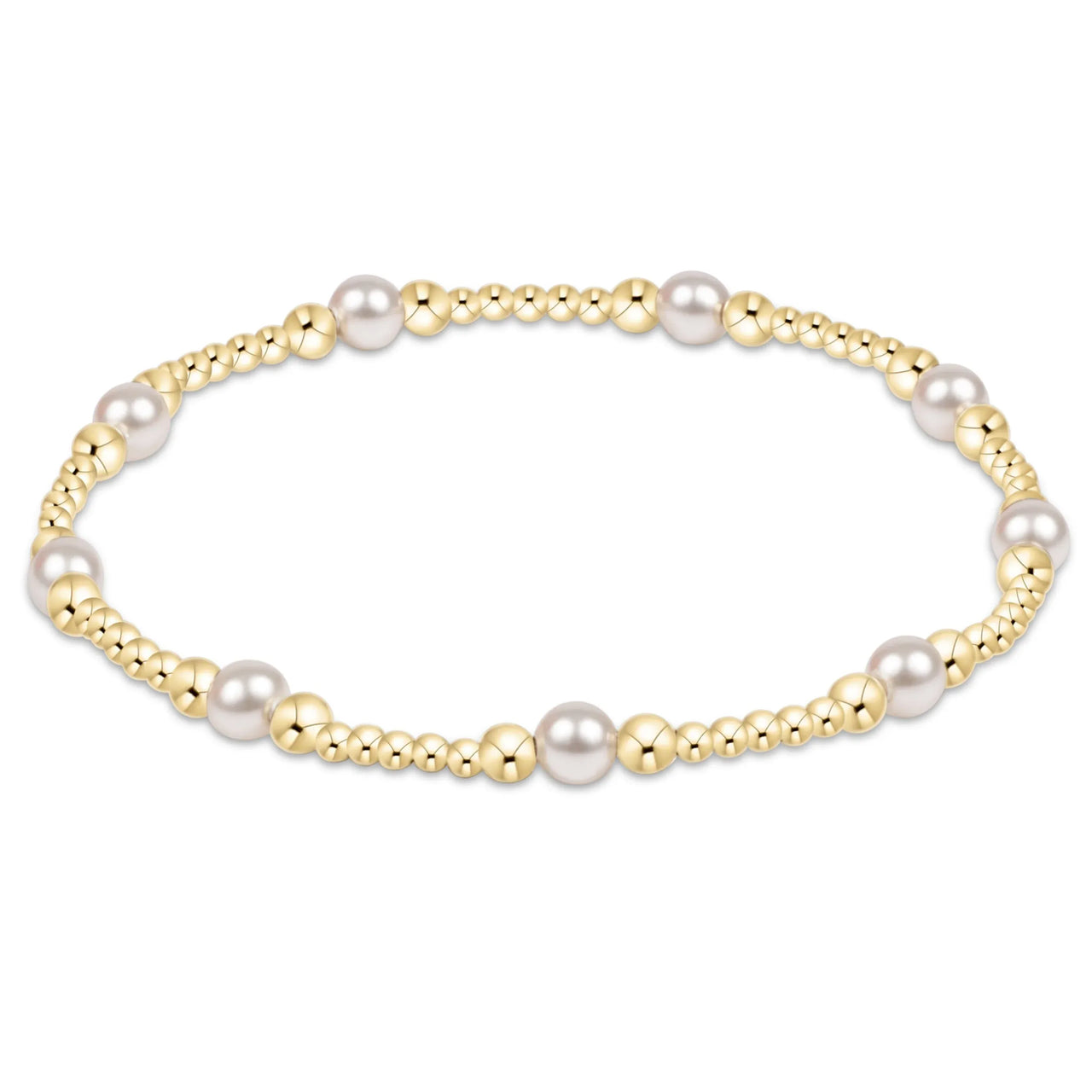 Purpose Pearl 4mm Gold Bracelet e.newton Designs BRACELET