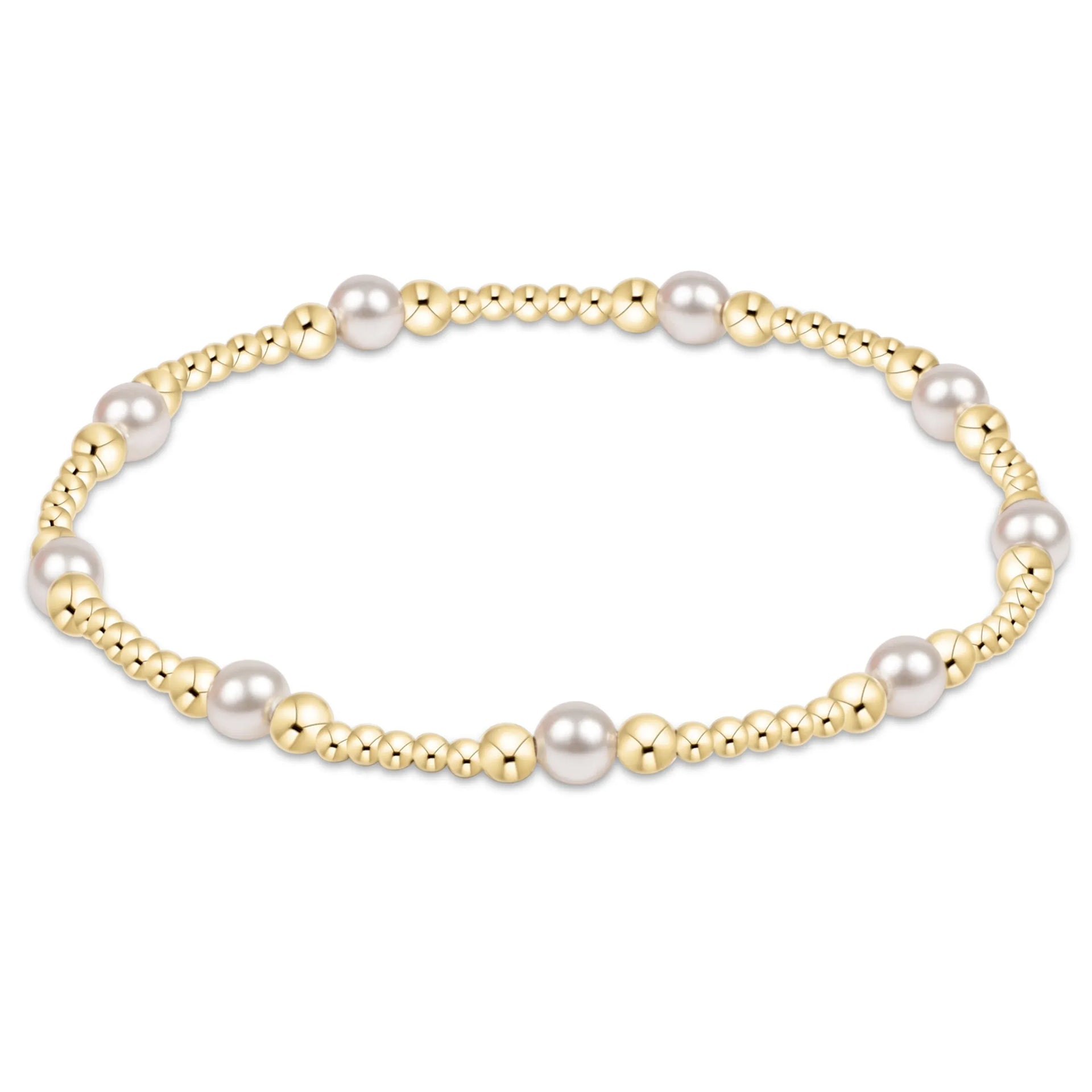 Purpose Pearl 4mm Gold Bracelet e.newton Designs BRACELET