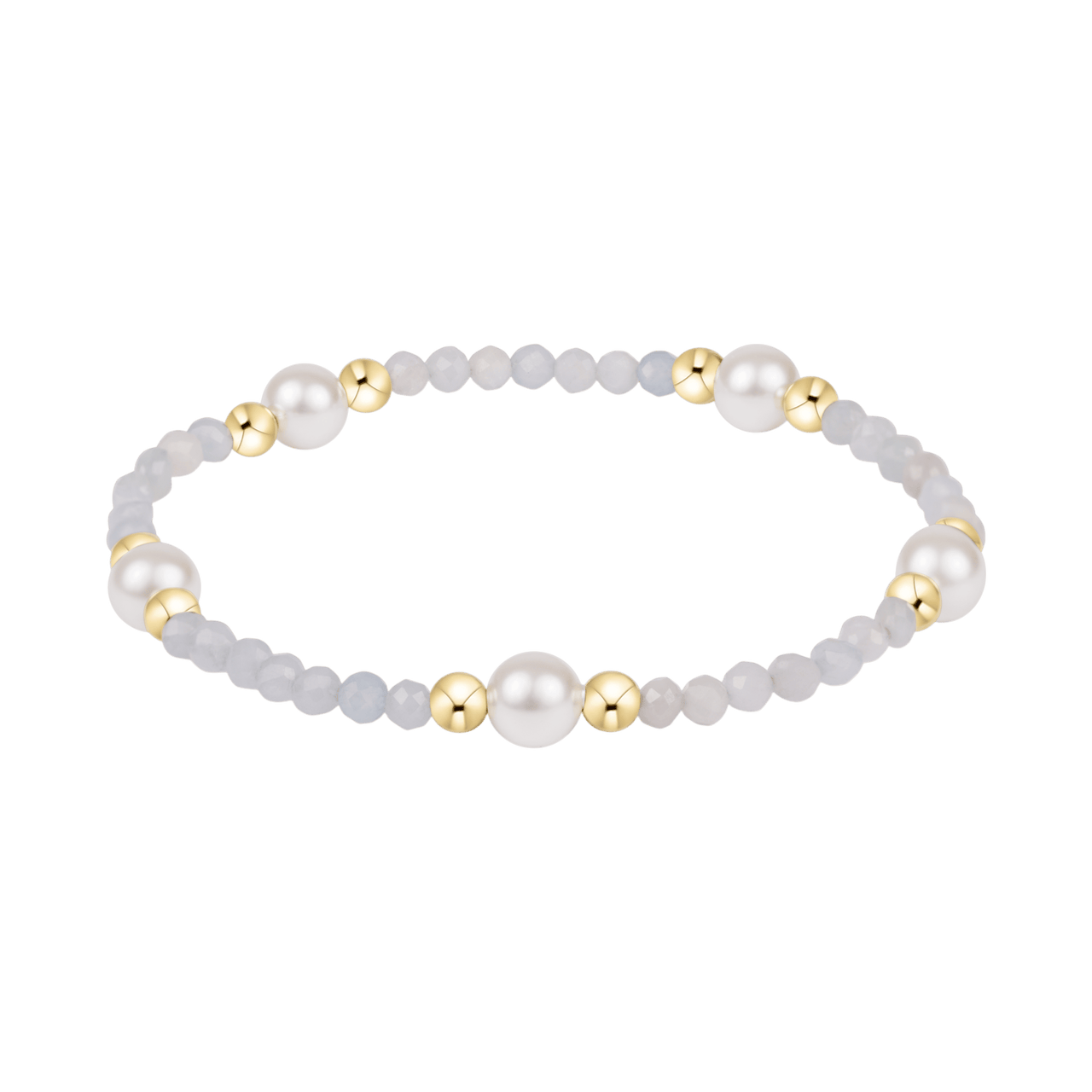 Purpose Pearl 6mm Gem Bracelet - Aquamarine e.newton Designs BRACELET