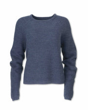 Raglan Sleeve Crew Sweater - Navy Purnell LLC SWEATER