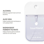 Rainwater Power Mist Hydrating Hand Sanitizer Touchland