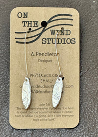 Thumbnail for Refined by Fire Hand Crafted Silver Earrings On the Wind Studios Earring Marquis