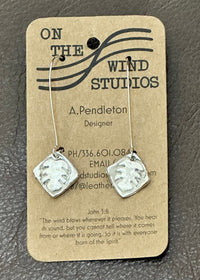 Thumbnail for Refined by Fire Hand Crafted Silver Earrings On the Wind Studios Earring Leaf