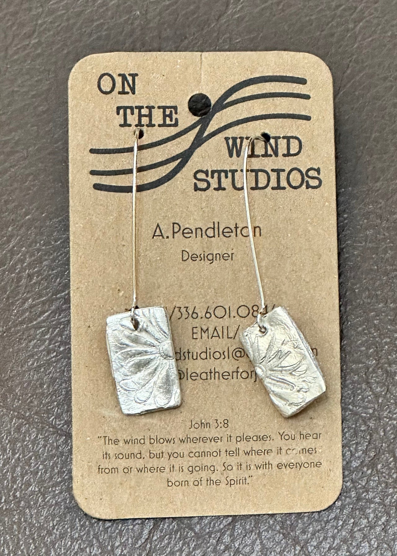 Refined by Fire Hand Crafted Silver Earrings On the Wind Studios Earring Daisy