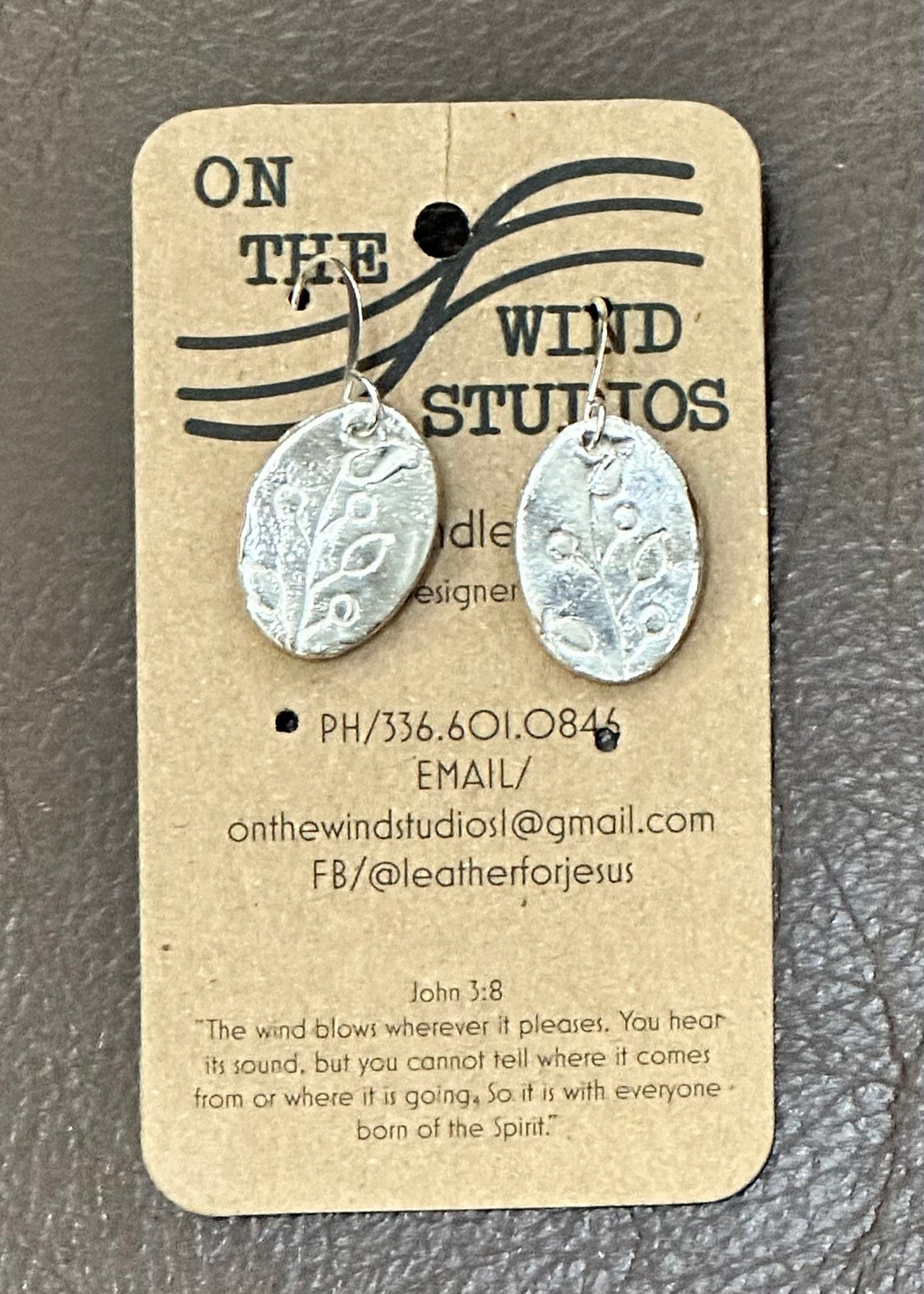 Refined by Fire Hand Crafted Silver Earrings On the Wind Studios Earring Berry